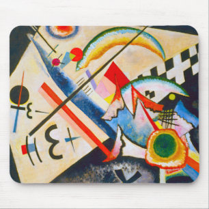 Alfombrilla De Ratón Cojín de ratón cruzado blanco de Kandinsky