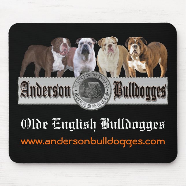 Alfombrilla De Ratón Cojín de ratón de Anderson Bulldogges (Frente)