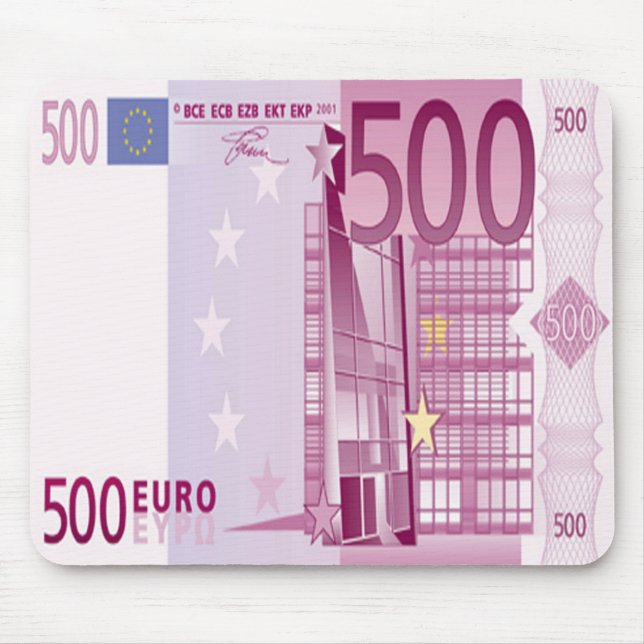 Alfombrilla De Ratón Cojín de ratón de Bill del euro 500 (Frente)