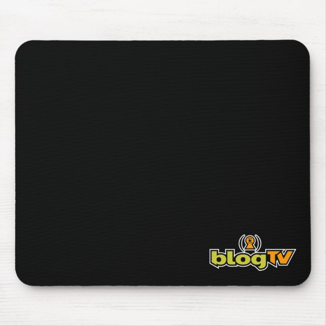 Alfombrilla De Ratón Cojín de ratón de BlogTV (negro) (Frente)
