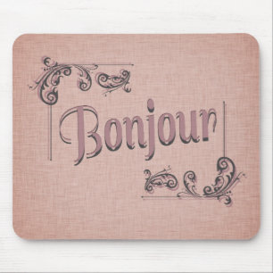 Alfombrilla De Ratón Cojín de ratón de Bonjour