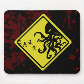 Alfombrilla De Ratón Cojín de ratón de Cthulhu de la precaución