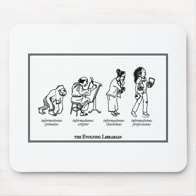 Alfombrilla De Ratón Cojín de ratón de desarrollo del bibliotecario (Frente)