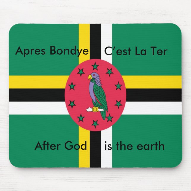 Alfombrilla De Ratón Cojín de ratón de Dominica (Frente)