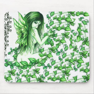 Alfombrilla De Ratón ¡Cojín de ratón de hadas de la hiedra verde!