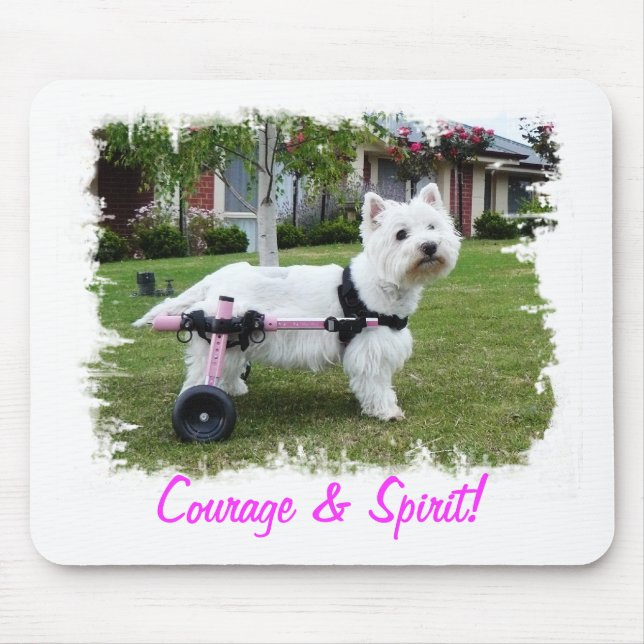 Alfombrilla De Ratón Cojín de ratón de Hailey Westie (Frente)