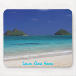 Alfombrilla De Ratón Cojín de ratón de Hawaii de la playa de Lanikai