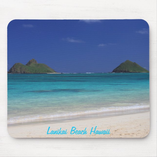Alfombrilla De Ratón Cojín de ratón de Hawaii de la playa de Lanikai (Frente)