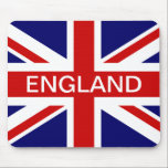 Alfombrilla De Ratón Cojín de ratón de Inglaterra con la bandera<br><div class="desc">Cojín de ratón de Inglaterra con la bandera británica del Union Jack. Idea del regalo para los acontecimientos del fiesta real y nacional de Gran Bretaña. Colores blancos y azules rojos ingleses.</div>