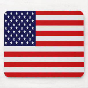 Alfombrilla De Ratón Cojín de ratón de la bandera americana