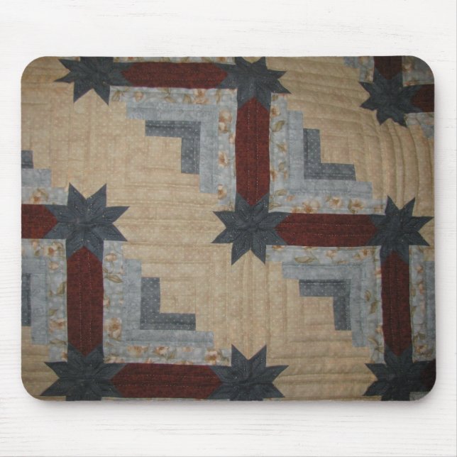 Alfombrilla De Ratón Cojín de ratón de la cabaña de madera (Frente)