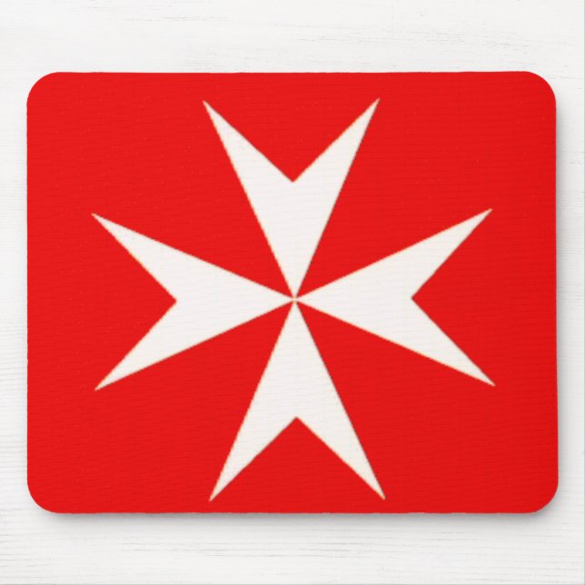 Alfombrilla De Ratón COJÍN de RATÓN de la cruz maltesa (Frente)