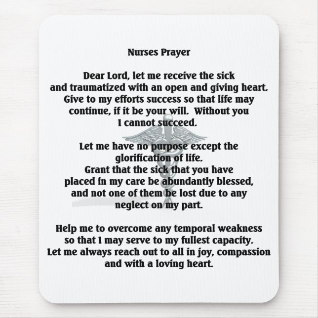 Alfombrilla De Ratón Cojín de ratón de la enfermera (Frente)