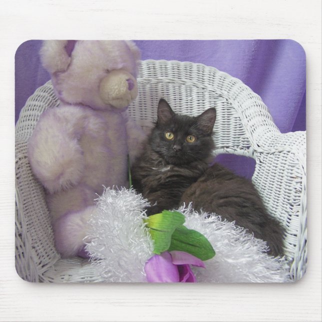 Alfombrilla De Ratón cojín de ratón de la flor de la señora (Frente)