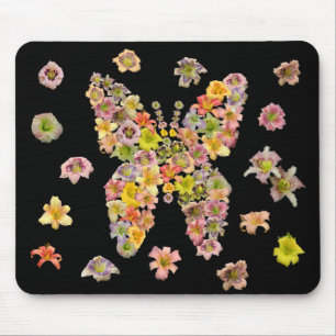 Alfombrilla De Ratón Cojín de ratón de la mariposa del Daylily