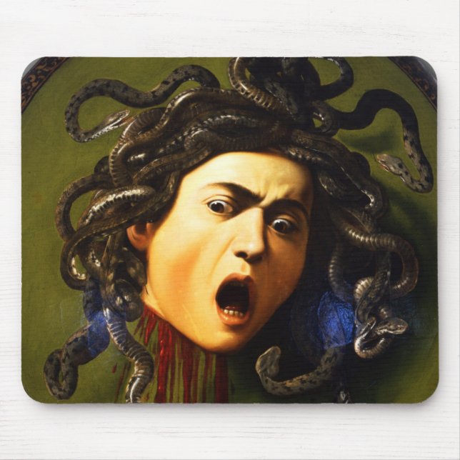 Alfombrilla De Ratón Cojín de ratón de la medusa de Caravaggio (Frente)