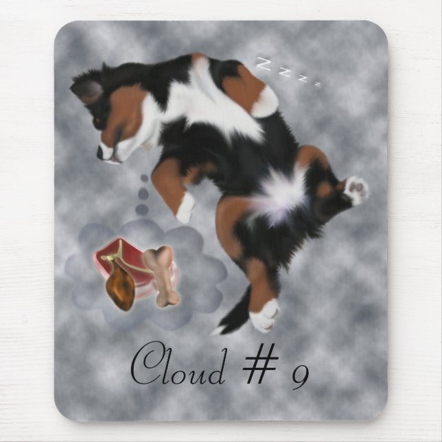 Alfombrilla De Ratón Cojín de ratón de la nube 9 de MadDog (Frente)