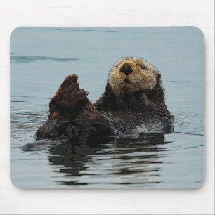 Alfombrilla De Ratón Cojín de ratón de la nutria de mar
