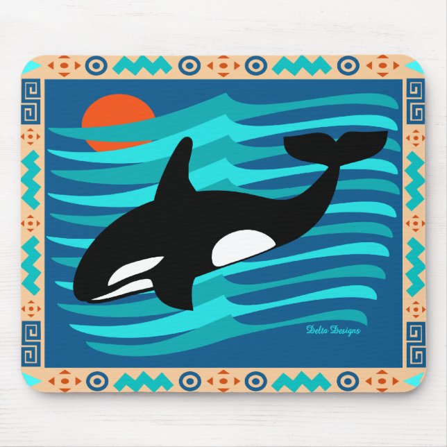 Alfombrilla De Ratón Cojín de ratón de la orca (Frente)