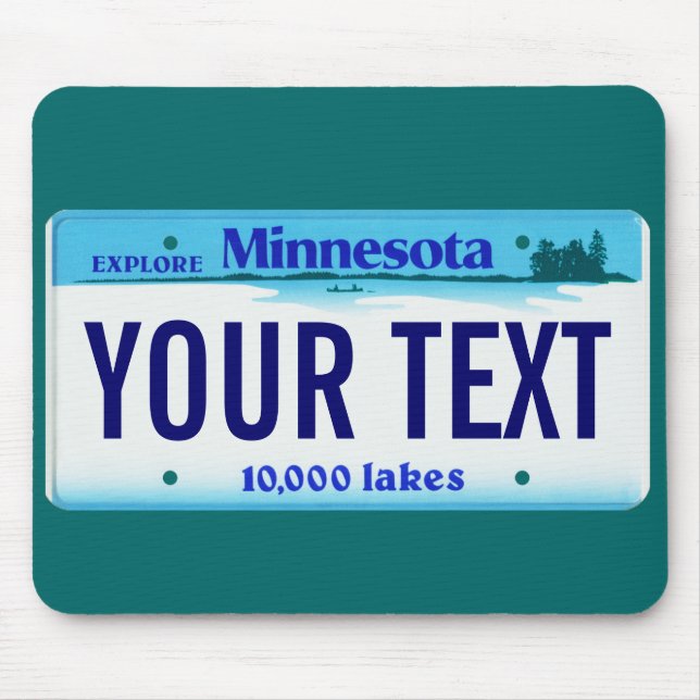 Alfombrilla De Ratón Cojín de ratón de la placa de Minnesota (Frente)