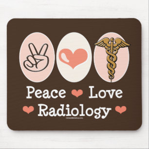 Alfombrilla De Ratón Cojín de ratón de la radiología del amor de la 