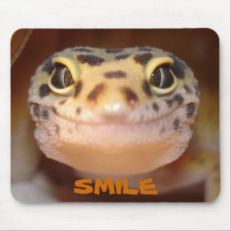 Alfombrilla De Ratón Cojín de ratón de la sonrisa del Gecko del