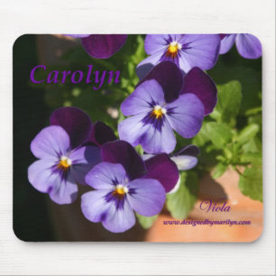 Alfombrilla De Ratón Cojín de ratón de la viola Carolyn