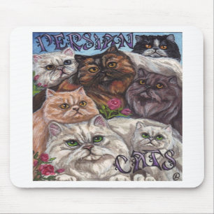 Alfombrilla De Ratón Cojín de ratón de los GATOS PERSAS