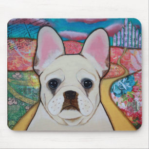 Alfombrilla De Ratón Cojín de ratón de mago de Oz del bulldog francé