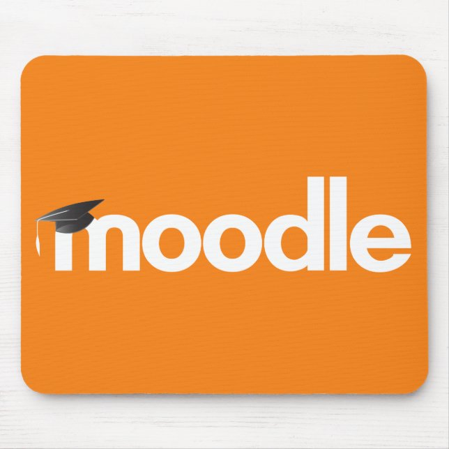 Alfombrilla De Ratón Cojín de ratón de Moodle - naranja (Frente)