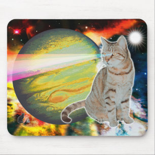 Alfombrilla De Ratón Cojín de ratón de Mossbody del Laser-Gato
