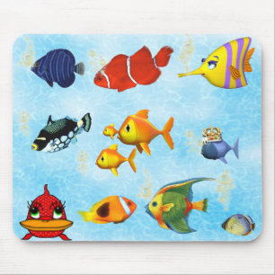 Alfombrilla De Ratón Cojín de ratón de Mousepad del acuario de los