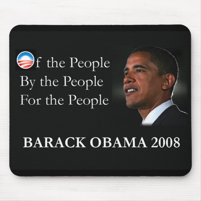 Alfombrilla De Ratón Cojín de ratón de Obama (Frente)
