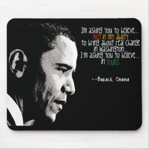 Alfombrilla De Ratón Cojín de ratón de Obama