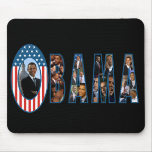 Alfombrilla De Ratón Cojín de ratón de Obama - modificado para