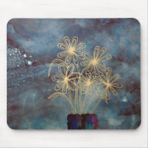 Cojín de ratón de plata de la noche