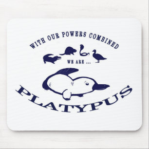 Alfombrilla De Ratón Cojín de ratón de Platypus - azul