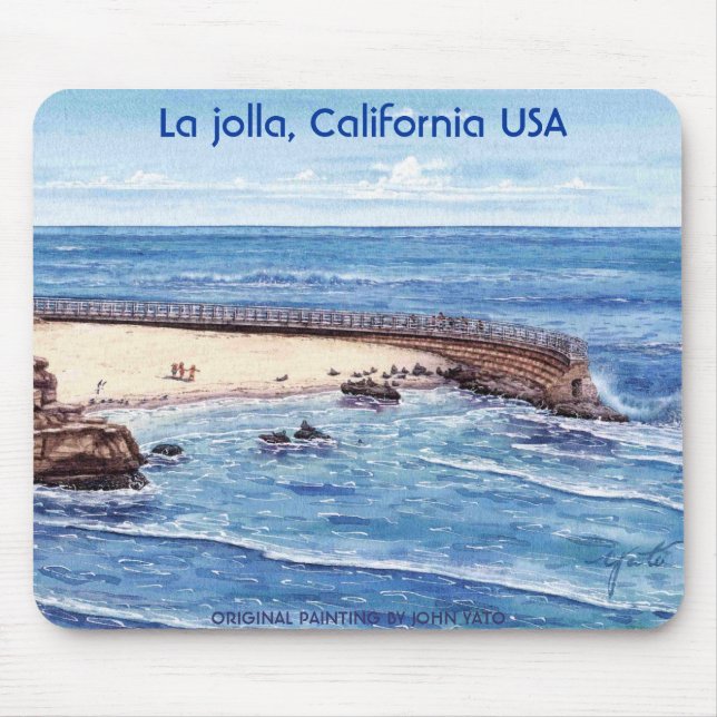 Alfombrilla De Ratón cojín de ratón de San Diego (Frente)