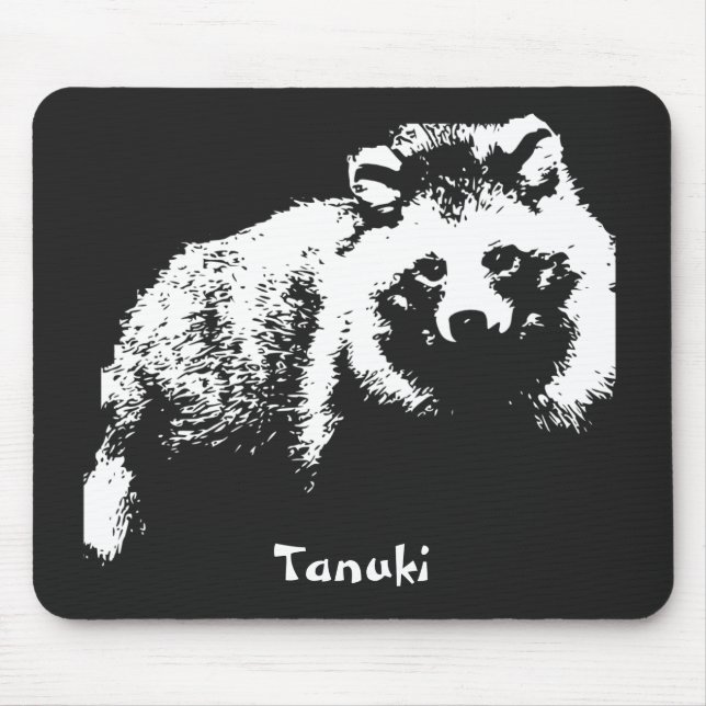 Alfombrilla De Ratón Cojín de ratón de Tanuki (Frente)