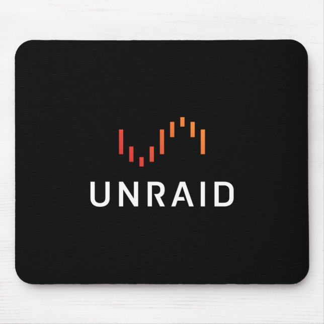 Alfombrilla De Ratón Cojín de ratón de Unraid - negro (Frente)