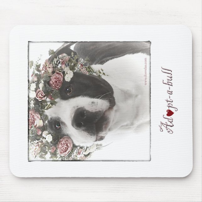 Alfombrilla De Ratón cojín de ratón del Adoptar-uno-toro (Frente)