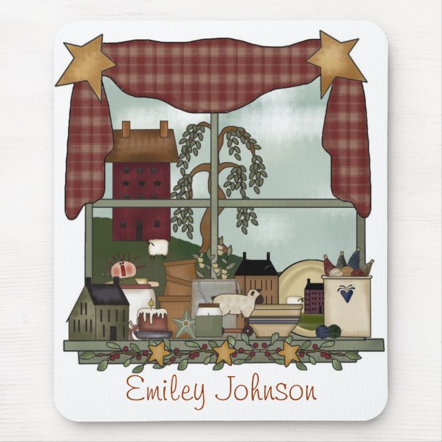 Alfombrilla De Ratón Cojín de ratón del arte del país (Frente)