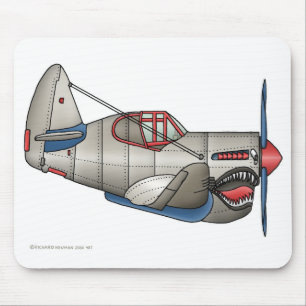Alfombrilla De Ratón Cojín de ratón del avión de combate del aeropla