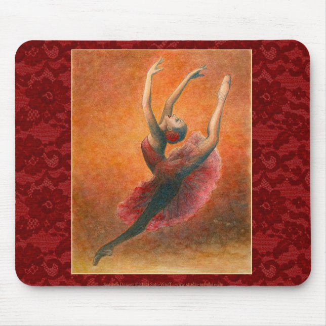 Alfombrilla De Ratón Cojín de ratón del ballet - Don Quijote Kitri (Frente)