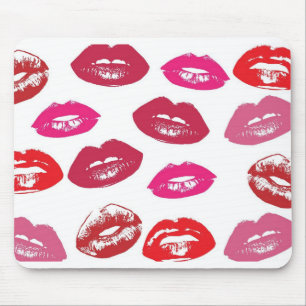Alfombrilla De Ratón cojín de ratón del beso de los labios