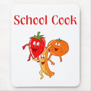 Alfombrilla De Ratón Cojín de ratón del cocinero de la escuela