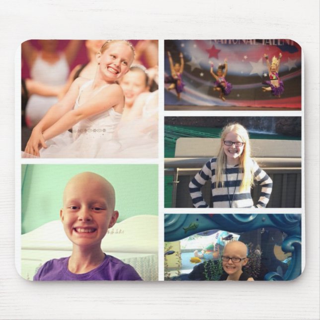 Alfombrilla De Ratón Cojín de ratón del collage de fotos (Frente)
