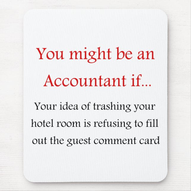 Alfombrilla De Ratón Cojín de ratón del contable (Frente)