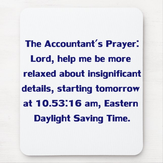 Alfombrilla De Ratón Cojín de ratón del contable (Frente)