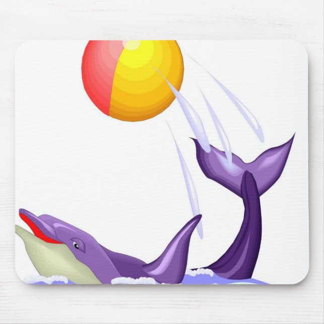 Alfombrilla De Ratón Cojín de ratón del delfín (Frente)